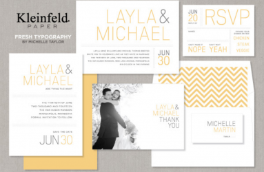 Wedding Invitations - Fresh Typography